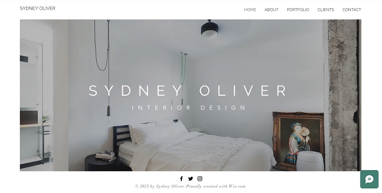 Wix Interior Designer Template
